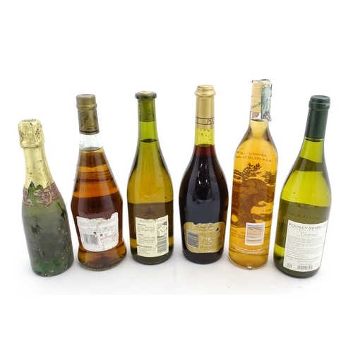 1131 - Six bottles of wines and aperitifs, comprising a 75cl bottle of Listel-Gris, a 2007 750ml bottle of ... 