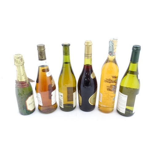 1131 - Six bottles of wines and aperitifs, comprising a 75cl bottle of Listel-Gris, a 2007 750ml bottle of ... 