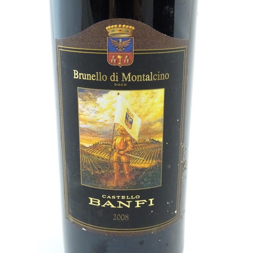 1132 - Five 2008 750ml bottles of Brunello di Montalcino Castello Banfi red wine (5)