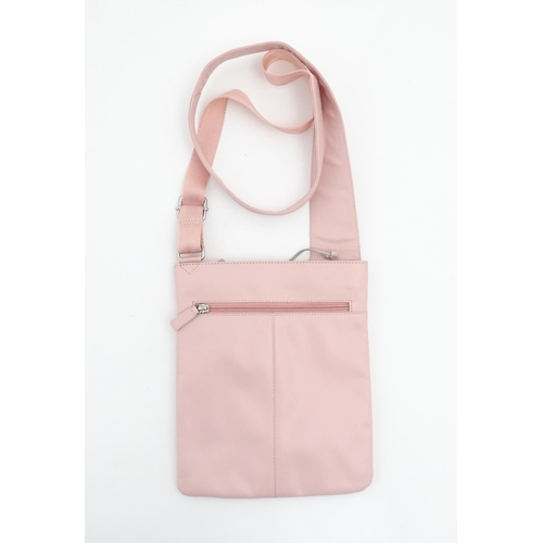 1324 - Vintage fashion / clothing: Two Radley handbags comprising a pale pink crossbody bag, approx 8 1/2