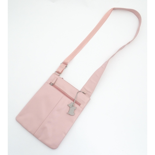 1324 - Vintage fashion / clothing: Two Radley handbags comprising a pale pink crossbody bag, approx 8 1/2