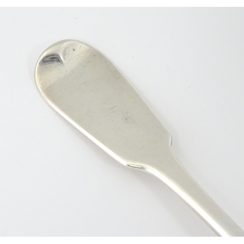 416 - A Victorian silver Fiddle pattern dessert fork hallmarked Exeter 1849, maker John Stone. Approx. 6 3... 