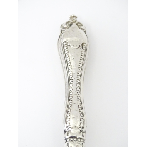 437 - A Victorian silver fork hallmarked Sheffield c. 1869, maker Martin, Hall & Co. Approx. 6 1/4