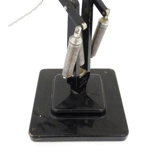 1424 - A 20thC black Anglepoise lamp. Approx. 34