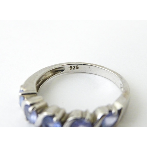 728 - Six assorted silver dress rings (6)