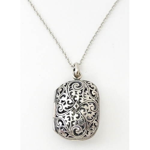 772 - A large quantity of silver and white metal necklaces, pendants etc.