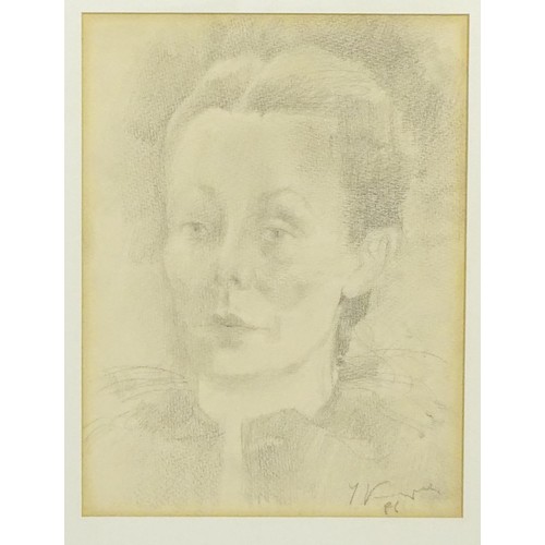 1863 - Yuri Leonidovich Kuper / Kuperman (b. 1940), Russian School, Pencil drawing, A portrait study of the... 