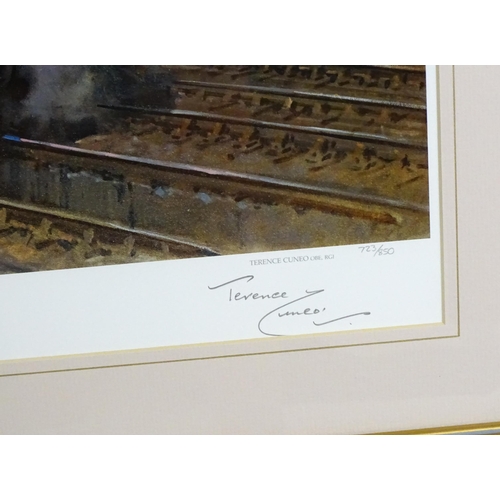 1922 - After Terence Cuneo (1907-1996), Two signed limited edition railway / train prints, La Fleche D'Or, ... 