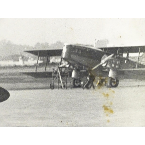 1974 - A monochrome photographic print depicting a c1930s Handley-Page H.P. 42 Helena biplane (Imperial Air... 