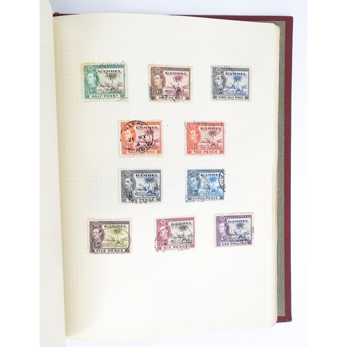 1951 - Five stamp albums containing Victorian and later Great British and Worldwide stamps, to include Penn... 