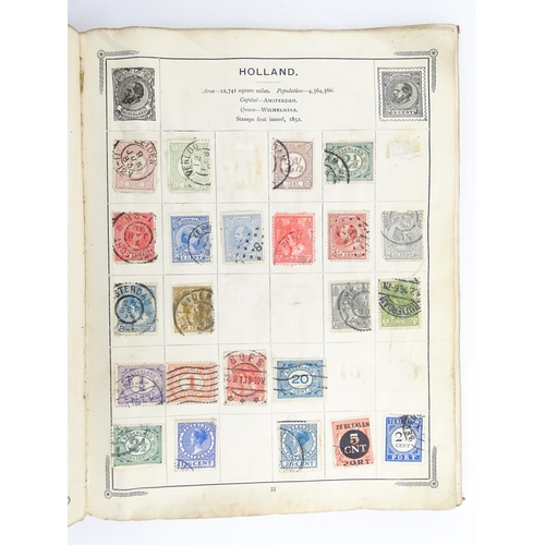 1951 - Five stamp albums containing Victorian and later Great British and Worldwide stamps, to include Penn... 