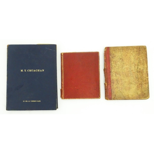 1955 - Nautical / Maritime Interest: Assorted yachting / sailing yacht logs comprising a 19thC log book con... 