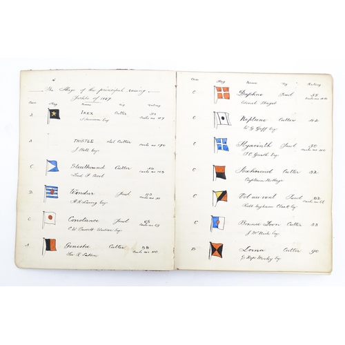 1955 - Nautical / Maritime Interest: Assorted yachting / sailing yacht logs comprising a 19thC log book con... 