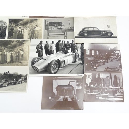 1967 - Lancia car interest : a quantity of early to mid 20thC photographs depicting the subjects of motorin... 