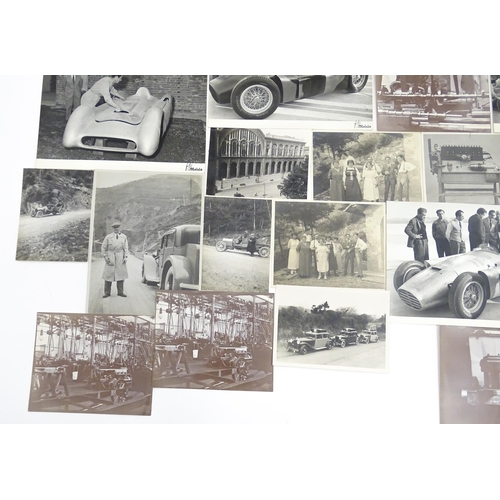 1967 - Lancia car interest : a quantity of early to mid 20thC photographs depicting the subjects of motorin... 