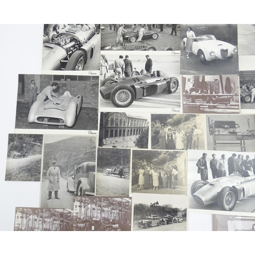 1967 - Lancia car interest : a quantity of early to mid 20thC photographs depicting the subjects of motorin... 