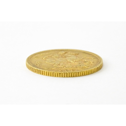 808 - Coin : An Edward VII 1906 gold sovereign