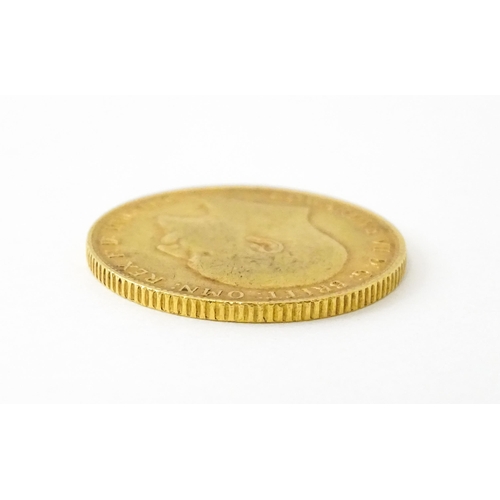 808 - Coin : An Edward VII 1906 gold sovereign