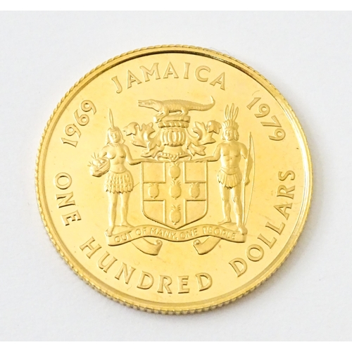 820 - Collector's Coins : a 1979 Royal Mint / Bank of Jamaica 10th Anniversary of Investiture of Prince Ch... 