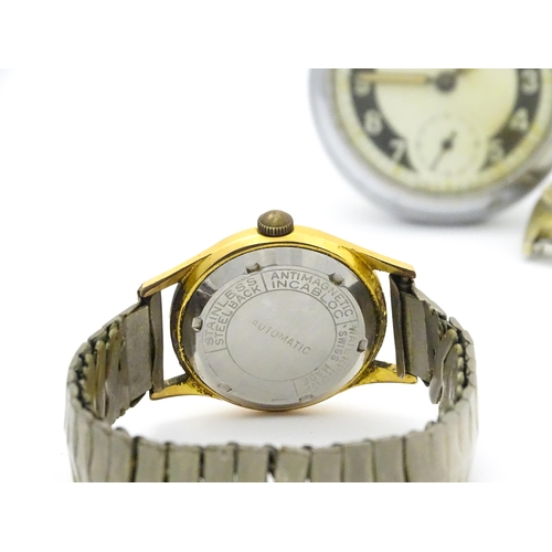 797 - Assorted watches to include a Primus wristwatch, a Hudson watch movement. Together with an Ingersol ... 