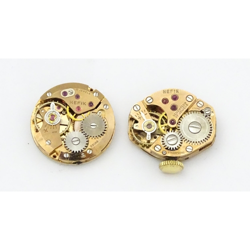 804 - A quantity of assorted watch movements to include Omega, Accurist, Rotary, etc. Together with variou... 