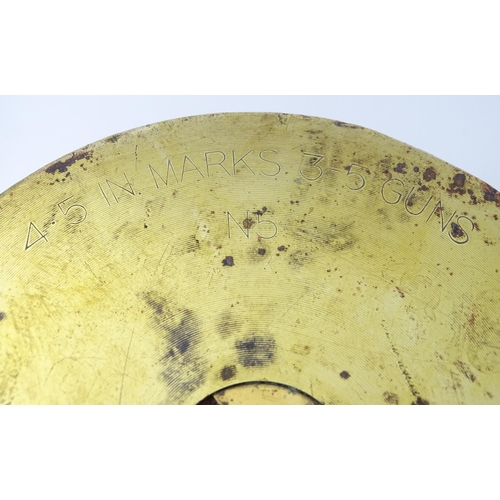 828 - Militaria : a large Trenchart artillery shell formed as an ashtray, the base marked with headstamps:... 