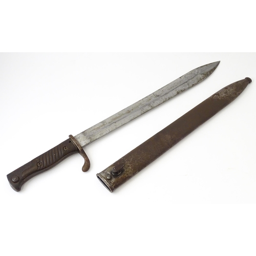 833 - Militaria , WWI / World War 1 / First World War / WW1 : an Imperial German army 'Butcher Blade' bayo... 