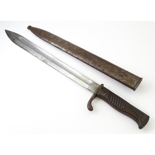 833 - Militaria , WWI / World War 1 / First World War / WW1 : an Imperial German army 'Butcher Blade' bayo... 