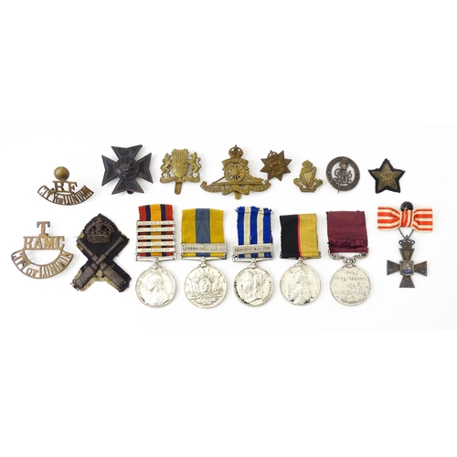 837 - Militaria : Victorian British Army African campaign medals, comprising: a Queen's South Africa medal... 