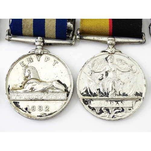 837 - Militaria : Victorian British Army African campaign medals, comprising: a Queen's South Africa medal... 