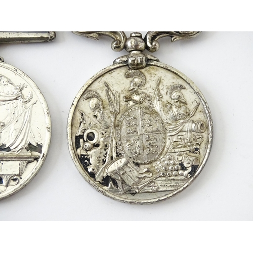 837 - Militaria : Victorian British Army African campaign medals, comprising: a Queen's South Africa medal... 