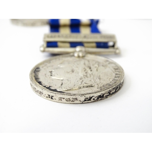 837 - Militaria : Victorian British Army African campaign medals, comprising: a Queen's South Africa medal... 