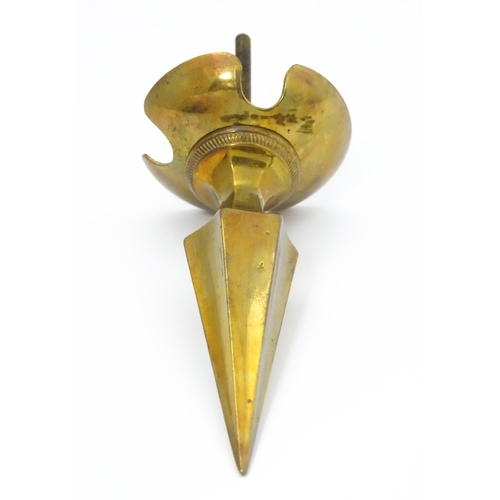 838 - Militaria : an Imperial German army pickelhaube spike, together with a quantity of British Army regi... 