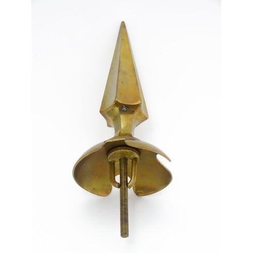 838 - Militaria : an Imperial German army pickelhaube spike, together with a quantity of British Army regi... 