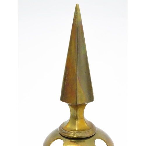 838 - Militaria : an Imperial German army pickelhaube spike, together with a quantity of British Army regi... 