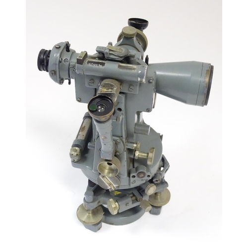 1185 - An early to mid 20thC cased 'Tavistock' theodolite by Cooke, Troughton and Simms, York. Stamped with... 