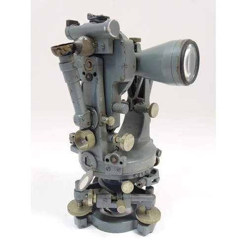 1185 - An early to mid 20thC cased 'Tavistock' theodolite by Cooke, Troughton and Simms, York. Stamped with... 