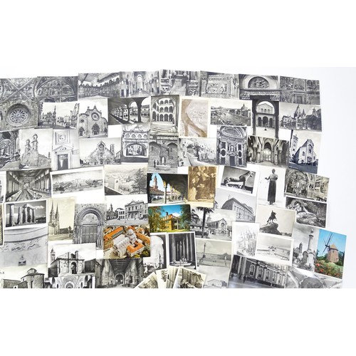 1969 - A large quantity of photographs and postcards depicting civic and religious architecture , to includ... 