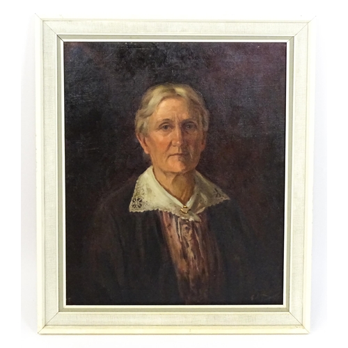 1649 - Edward James Rogers (1872-1938), Irish School, Oil on canvas, A portrait of the artist's mother, Ali... 