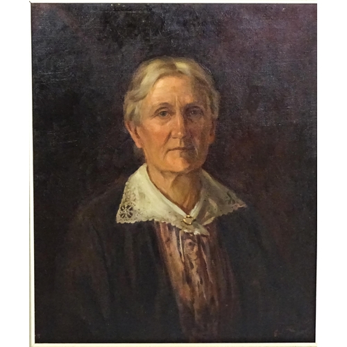 1649 - Edward James Rogers (1872-1938), Irish School, Oil on canvas, A portrait of the artist's mother, Ali... 