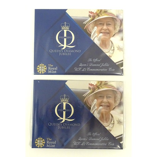 824A - Collector's Coins : a quantity of commemorative coins, comprising two 2012 Royal Mint Queen Elizabet... 