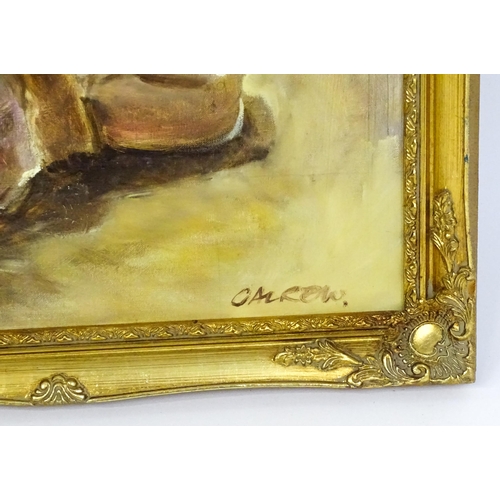 1666 - Bob Calrow, 20th century, Oil on canvas, Ballet Dancer. Signed lower right and ascribed verso. Appro... 