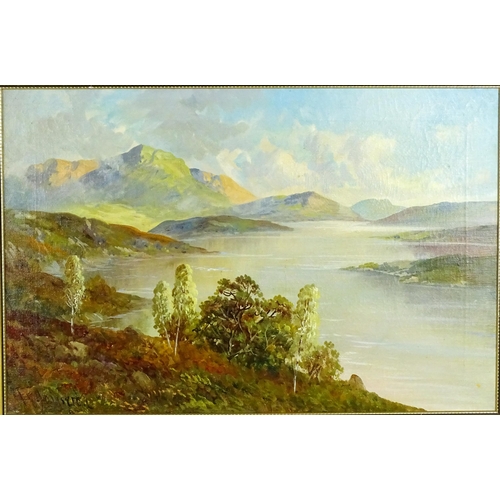 1675 - Francis E Jamieson (1895-1950), Oil on canvas, A pair of Highland loch landscapes to include Loch Ka... 