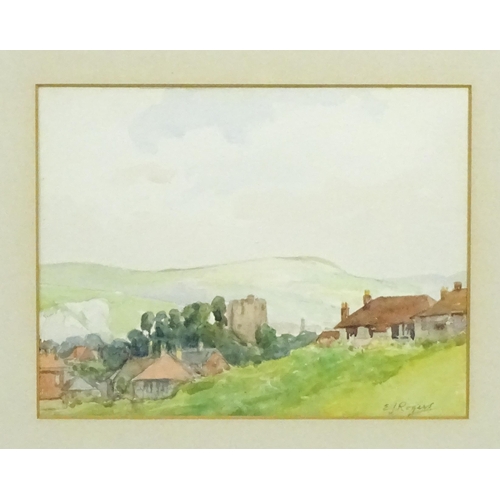 1751 - Edward James Rogers (1872-1938), Irish School, Watercolours, Sussex Lane near Haywards Heath, and Le... 