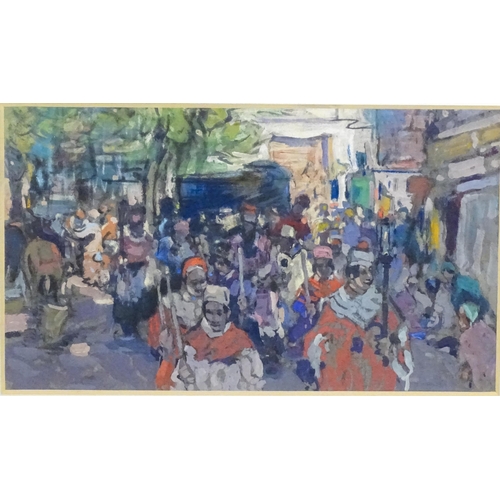 1770 - Alexander Charles Robinson (1867-1952), American School, Watercolour, Street Procession. Approx. 11