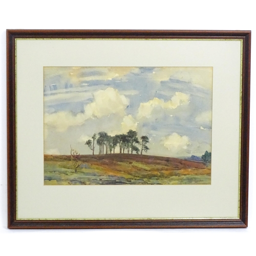 1784 - Sidney Dennant Moss (1884-1946), Watercolour, A Suffolk country landscape. Signed lower. Approx. 10 ... 