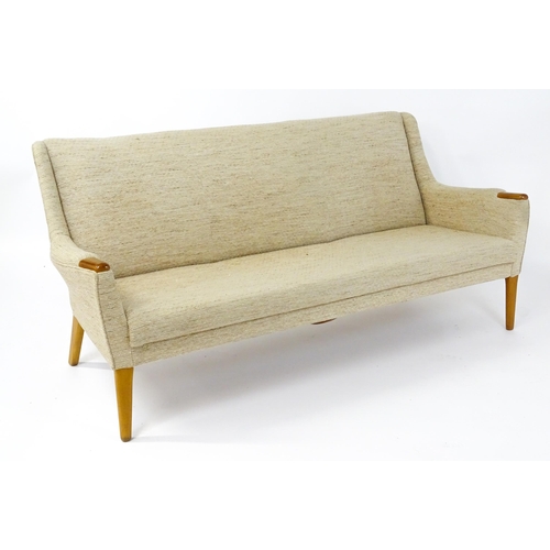 1636 - A mid 20thC Parker Knoll three piece suite , model P.K.960/1/2/3, comprising three-seater sofa and t... 