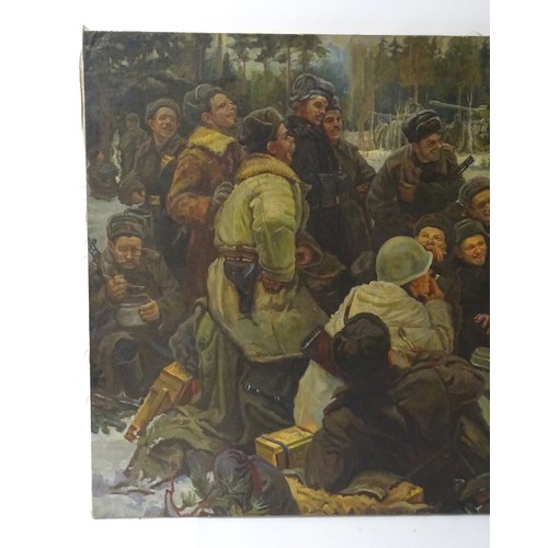 1686 - After Yuri Neprintsev (1909-1996), 20th century, USSR / Russian School, Oil on canvas, Rest after Ba... 