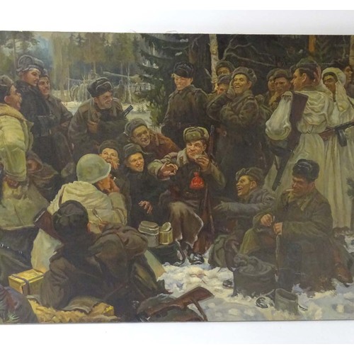 1686 - After Yuri Neprintsev (1909-1996), 20th century, USSR / Russian School, Oil on canvas, Rest after Ba... 