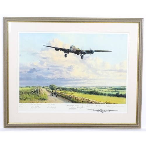 1911 - After Robert Taylor (b.1946), Signed limited edition print, Early Morning Arrival, depicting a Lanca... 